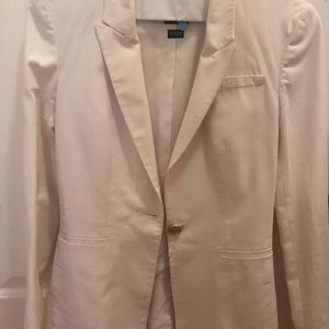 White Armani exchange blazer in size 0